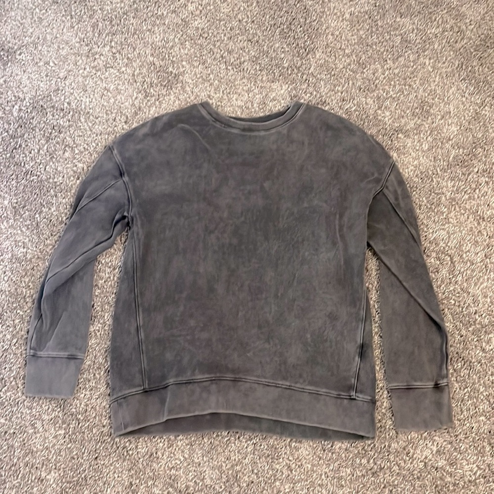 GIRLS ACID WASHED OLD NAVY CREWNECK